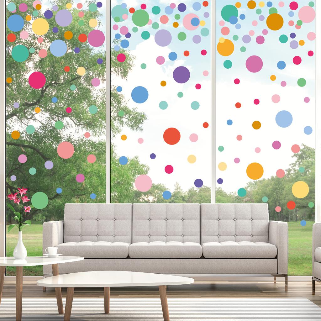 Dot Wall Stickers Colorful Different Sizes Home Decoration Bedroom Cloakroom Kindergarten Children's Room Wall Stickers