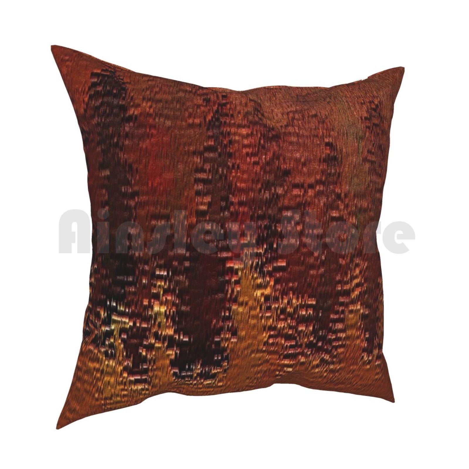 Copper Bronze Pillow Case Printed Home Soft Throw Pillow Copper Bronze Corroded Degraded Surface Texture Rust Rough 30x30cm 12x12in