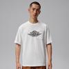 Flight Essentials T Shirts Men's White/Black Crew Neck