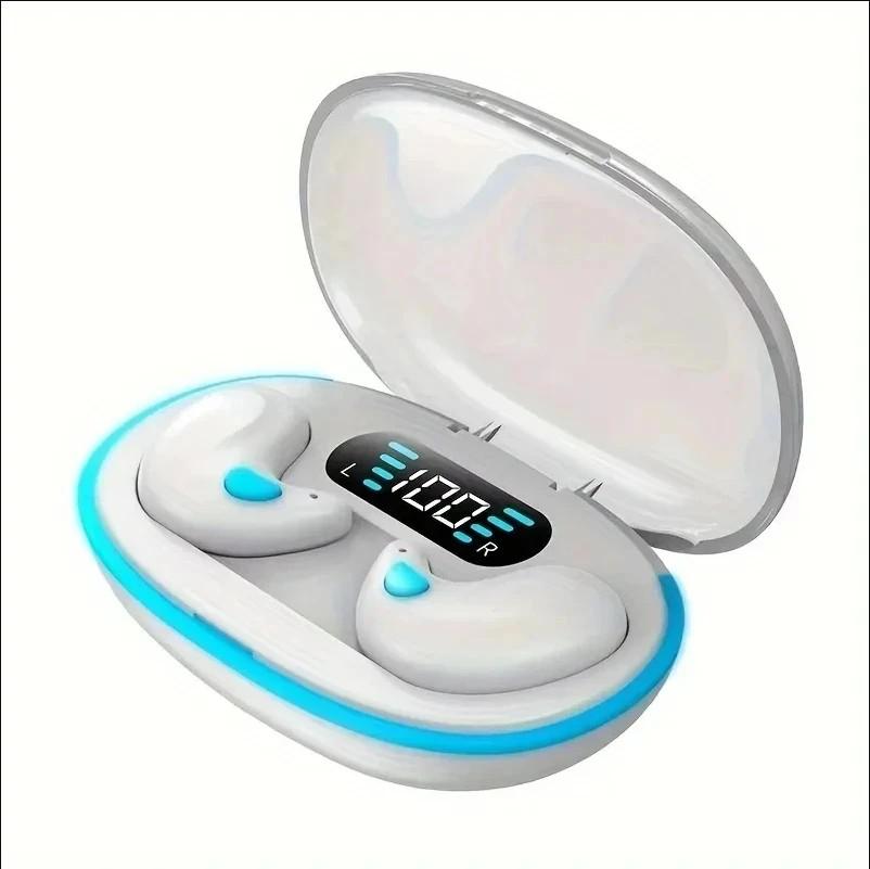 Auricolari Wireless Mini Cuffie per Dormire per Lavoro TWS Bluetooth Auricolare Stereo Cuffie Nascoste con Microfono Chiamata HD Sport