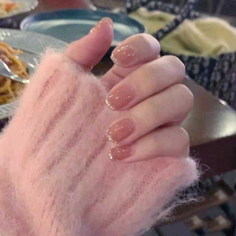 Nude Boiled Water Ganlu Temple Manicure: Simple, Versatile, Pure Desire Nail Pieces
