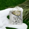 Friendship Day Sale 925 Silver Natural Golden Rutile Anniversary Bezel Pendant