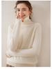 Charming 100% Cashmere Women's High Neck Thick Pullover Sweater for Autumn/Winter