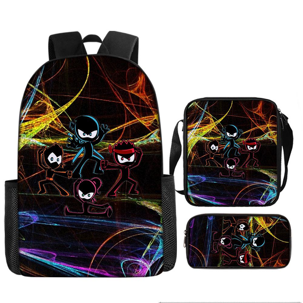 Backpack NINJA KIDZ Pencil Bag Shoulder Bag Backpack Large Capacity Travel Bag Best Gift for Boys and Girls