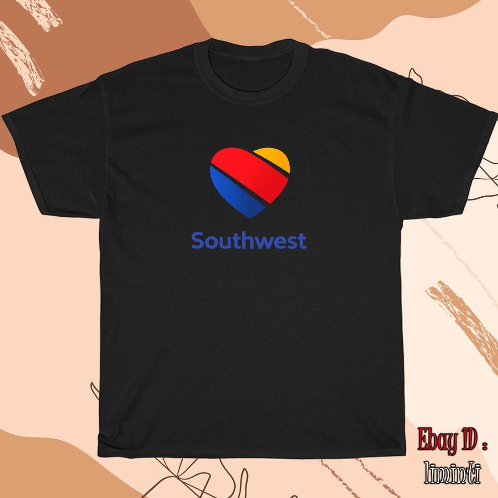 Southwest Airlines Logo Men s Black/Grey/Whi wbr/ te/Navy T-Shirt Shipped from USA Unisex T-Shirt XXXXL