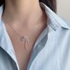 Women's Sweet Bow Knot Clavicle Chain - Stylish, Creative Necklace In Trendy Ins Style
