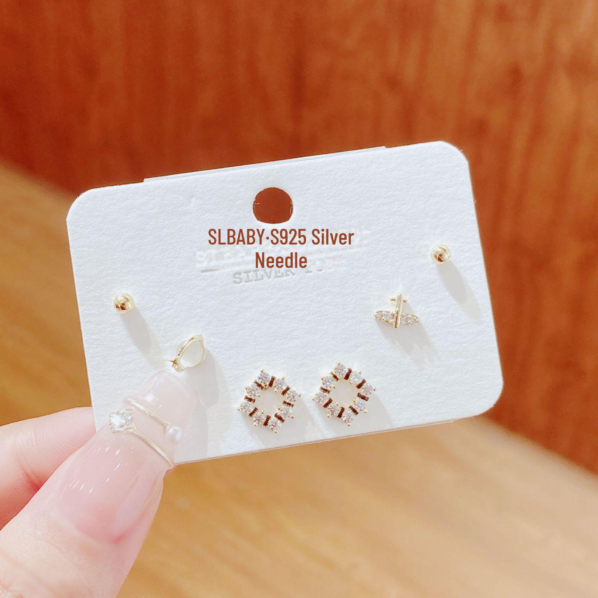 

Женский комплект из легких роскошных серег 2025 года: Высококачественное серебро 925 пробы, уникальный дизайн для повседневного ношения