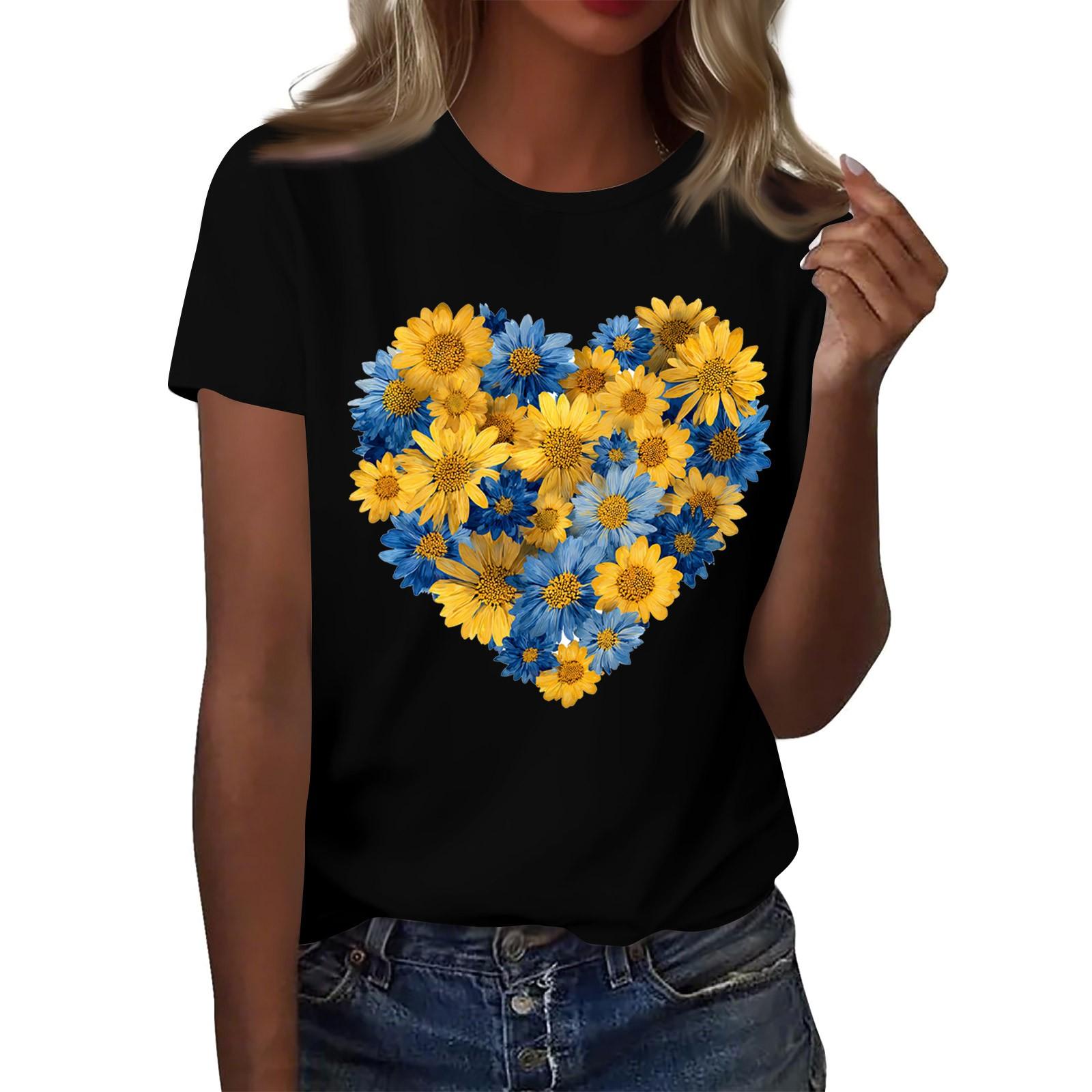 

Женская мода повседневная футболка с круглым вырезом и короткими рукавами, топ, футболка, топ XL чёрный