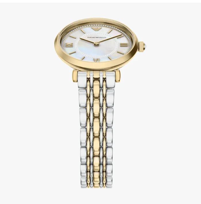 AR80086SET (Gianni) Gianni Mother-of-Pearl Bracelet Set Women's Metal Watch