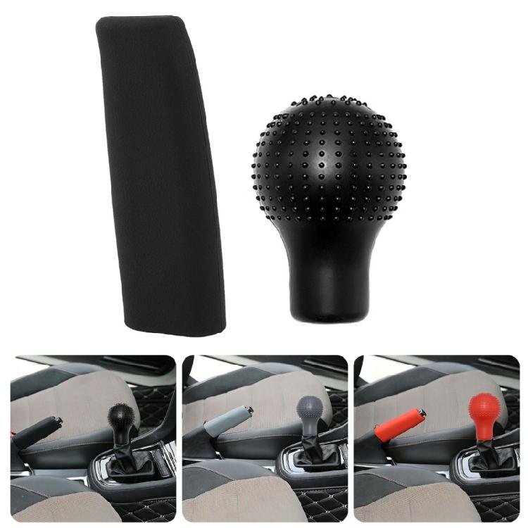 Soft Touches Silicone Gear Stick & Handbrake Grip Set Gear Shifts & Parking Brake Cover Suitable for Various Vehicle Models