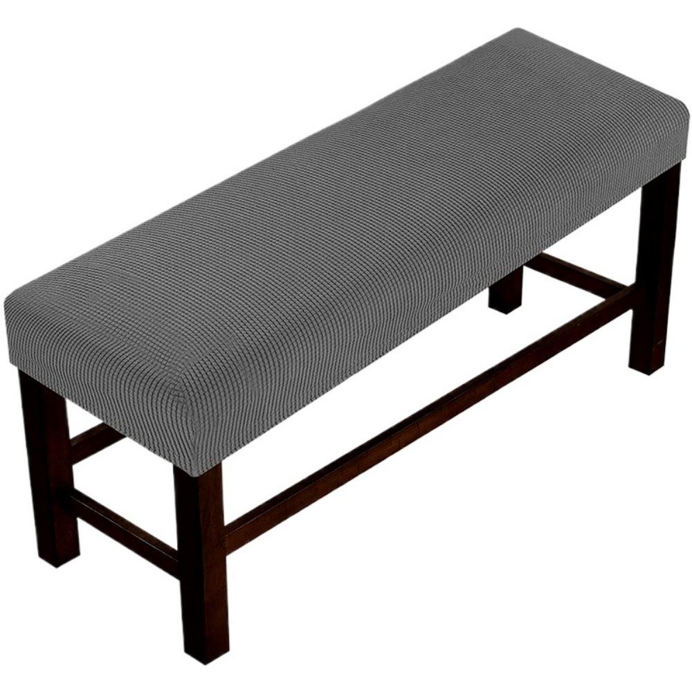 1 Set Solid Colour Pineapple Checkered Home Fabric Bench Cover Non-Slip Full Wrap Elastic Bench Cover Bench Cover