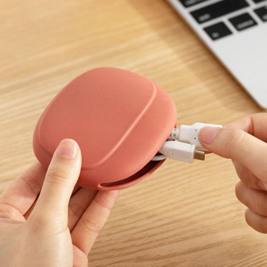 Geantă de depozitare din silicon Organizator pentru căști Design compact, lavabil, portabil Depozitare cablu de date