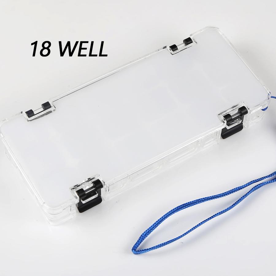 Transparent Portable Handheld 12/18-grid Paint Moisturizing Box Travel Pigment Sub-packaging Box Suitable for Acrylic Watercolor Oil Painting Paint