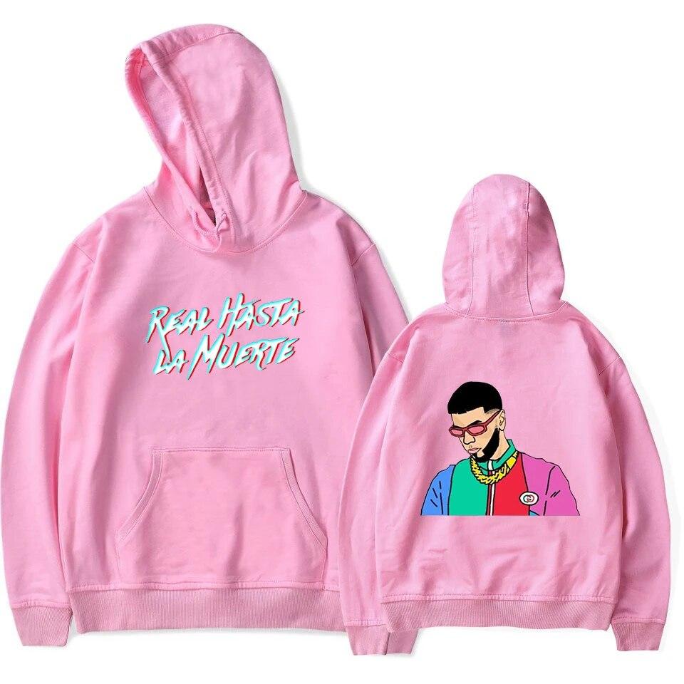 Anuel AA Printed Hoodies Sweatshirt Coat Real Hasta La Muerte casual Tracksuit Costume Unisex Women Clothing Anime Pullover Hoodie