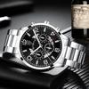 Watch Three-Piece Men'S Accessories Watch Ring Necklace Bracelet Men'S Quartz Watch