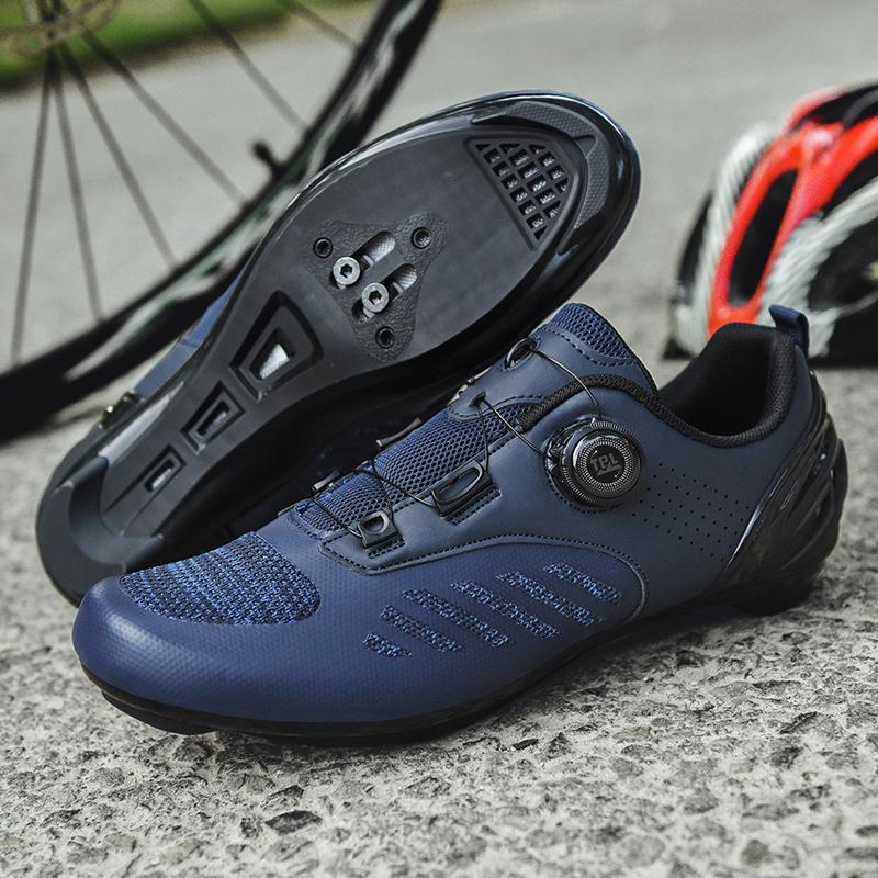 Chaussures de Vélo VTT Femme Chaussures à Pédales Plates Chaussures de Vélo Baskets de Vélo de Route Vitesse Chaussure à Crampons Spd avec Chaussure de Vélo de Montagne rose
