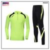 Set da allenamento calcio unisex a maniche corte con mezza zip Saikano 5523