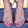 Ladies Rhinestones Sandals Summer Beach Slippers For Women Sandals Flip Flops Ladies Crystal Beach Sliders Casual Slippers Shoes