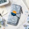 Women Long Wallet Cute Whale Sunset Pattern Card Holder Fashion Casual Portable Purse