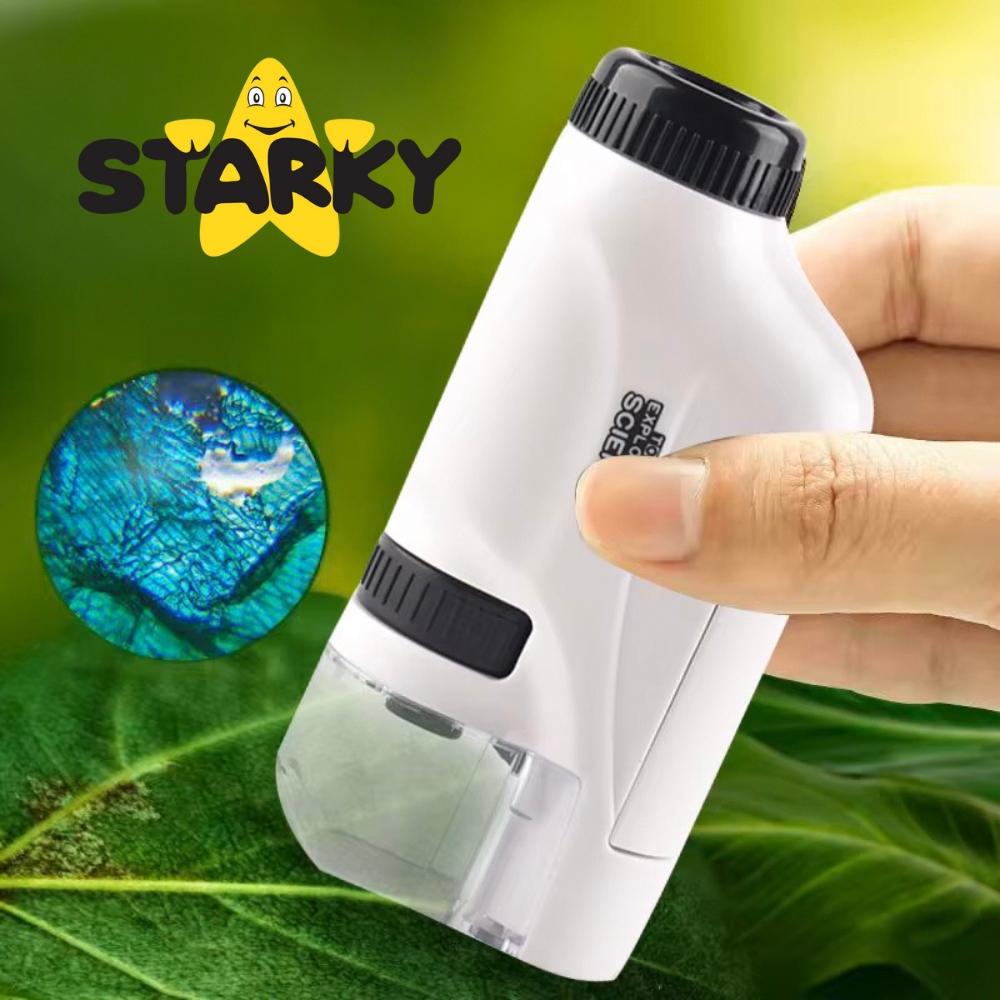Mini Pocket Microscope Portable Educational Toy for Kids Gift