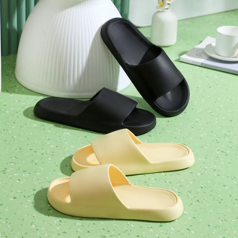 New Thick Platform Slippers for Women Summer Eva Soft Sole Non Slip Home Slides Woman Solid Thick Bottom Beach Flip Flops