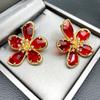 Exaggerated Crystal Flower Earrings 2025: Trendy Statement Studs for Women