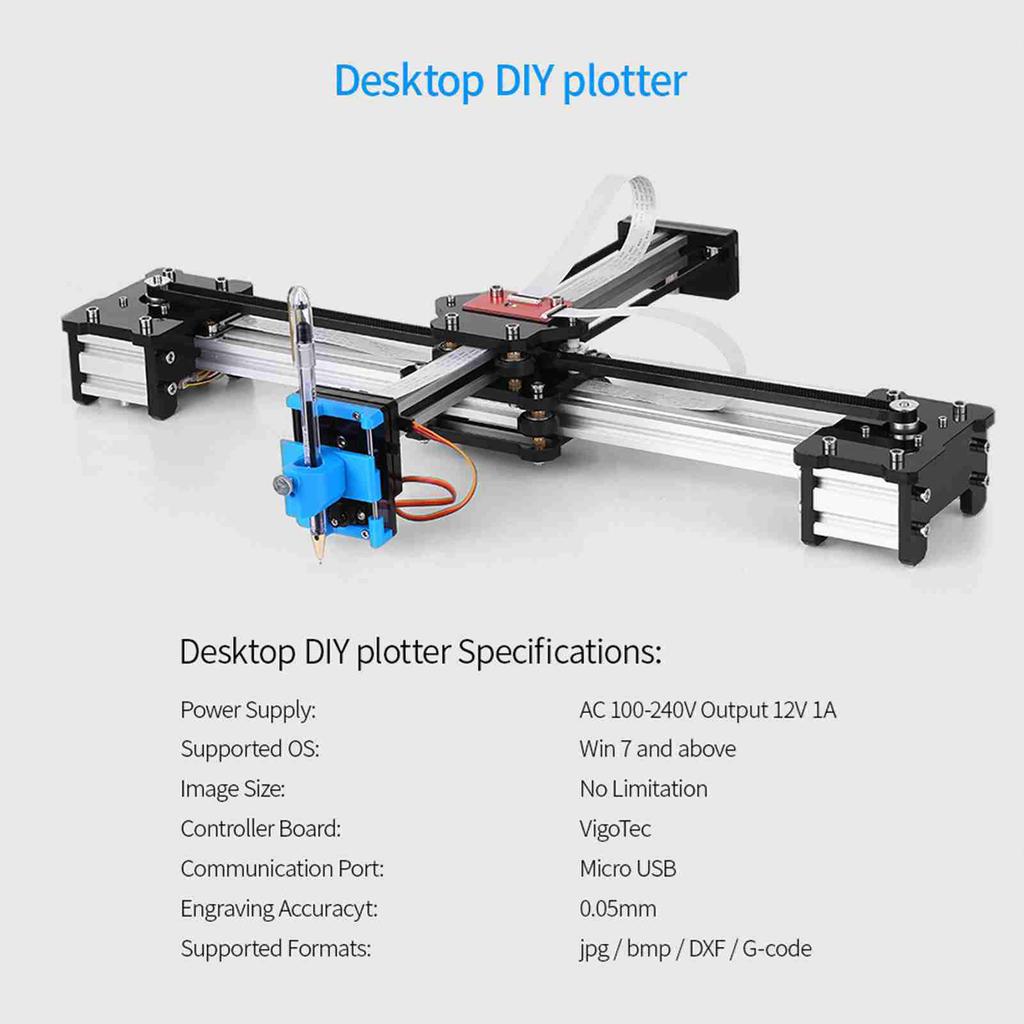 VG-X4 Desktop Assembled Plotter Pen DIY Drawing Robot Drawing Machine Painting Handwriting Robot Kit