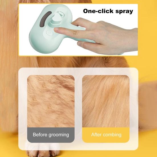 Cat Steam Brush for Shedding Rechargeable 3-in-1 Steamy Pet Brush Self Cleaning