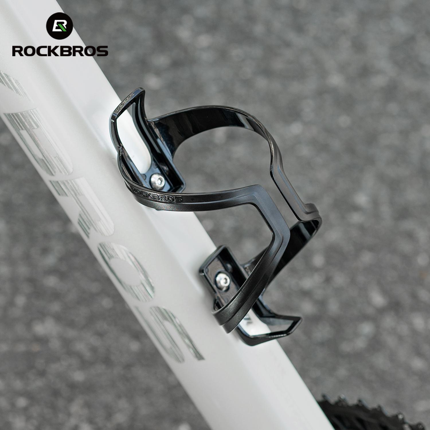 ROCKBROS Bicycle Water Bottle Cage Lightweight High-strength PC Bottle Holder Durable Bike Kettle Cup Cage Quick Installation
