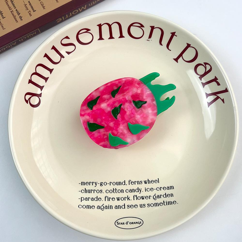 

1 шт. милая заколка для волос с фруктами, контрастная оранжевая груша яблоко зажим-краб, зажим-акула, простая заколка для волос, зажим для хвостика с высоким темпераментом