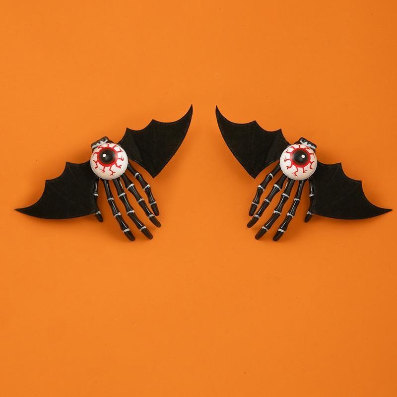 Skeleton Hand Hairpin Female Personality New Trend Genjuku Wind Net Red Hair Card Halloween Ghost Claw Edge Clip Bat Eye Hairpin