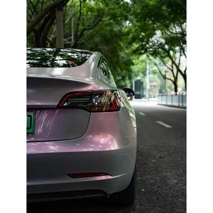 Gloss Chameleon Vinyl Wrap Film Grey to Red Color Shift Self Adhesive Decal Sticker Car Wrapping Foil Air Release