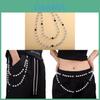 Hip Hop Metal Body Chain For Women Men With Rhinestone Beads For Summer Fashion