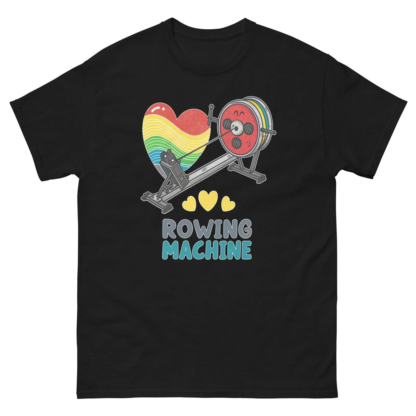 Rowing Machine Transportation Vehicle Illustration T-Shirt 2XL