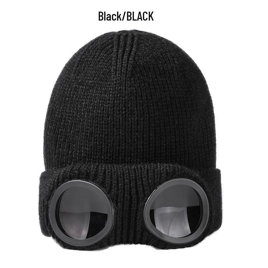 Unisex Winter Winddichte Skibril met Warme Gebreide Wol