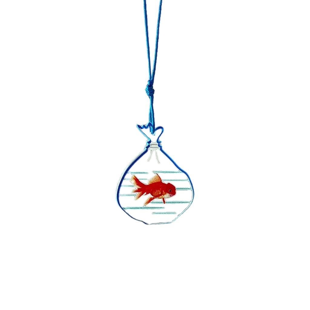 Acrylic Pocket Fish Hanging Ornament Keychain Pendant Handbag Purse Backpack Charm for Gift Giving or Decorative Accent