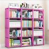 Best-Selling Multi-Layer Bookshelf: Three-Column Steel Pipe Bookcase for Home Storage & Student Organization