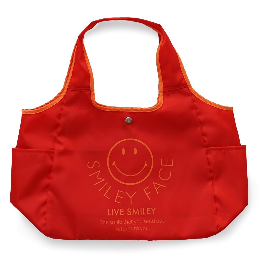 

Eco Bag Tote Bag for Women Red [Smiley Face] stpc-01