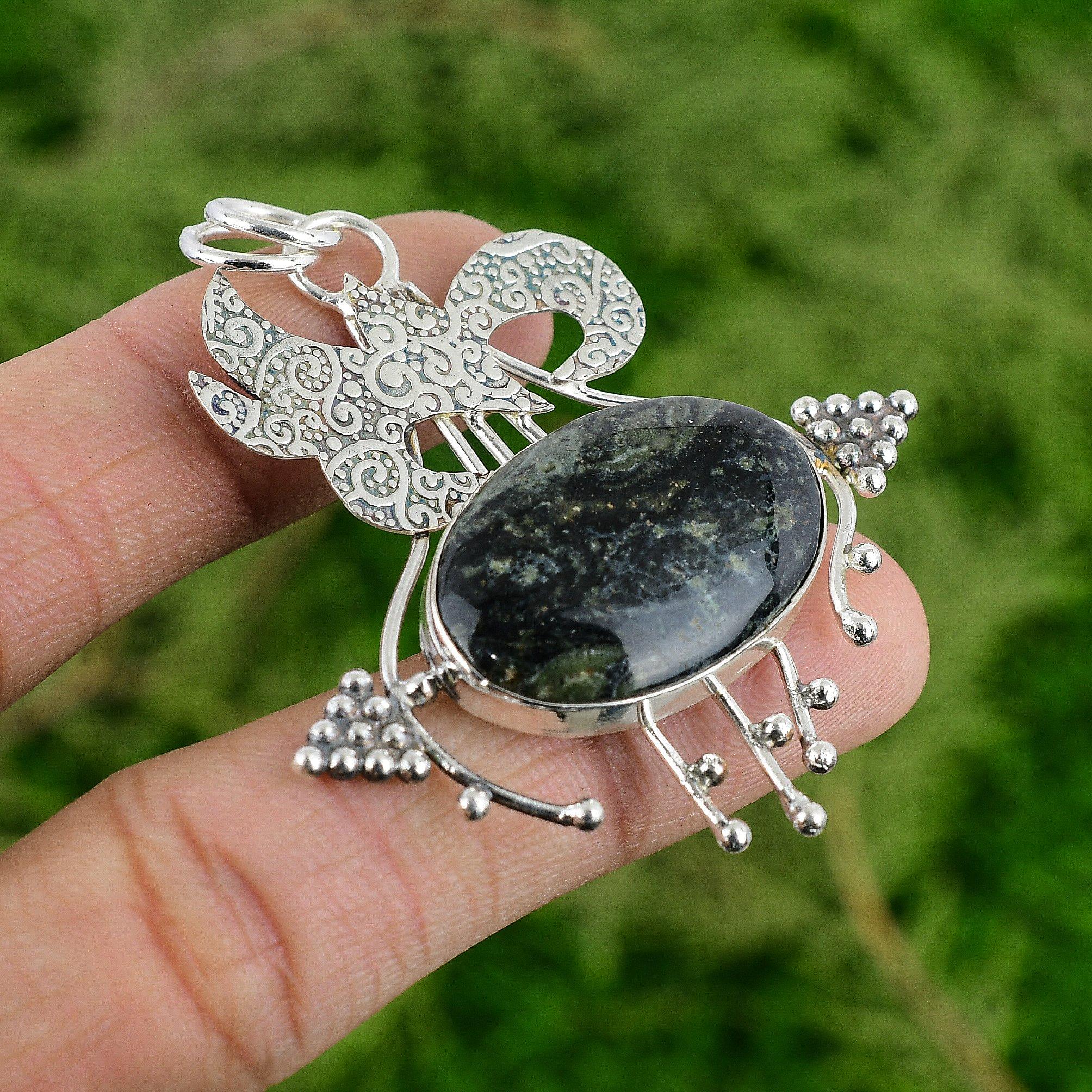 

Daughters Day Deal Kambaba Jasper Gemstone New Pendant Jewelry Sterling Silver