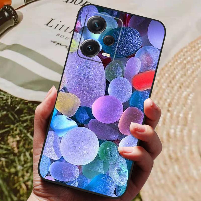 Dla Redmi Note 12 Pro 5G NFC Etui Czarna Pokrywka Lew Wilk Silikonowe Miękkie Tylne Etui Dla Telefonu Xiaomi Redmi Note12 Pro 5G Capa