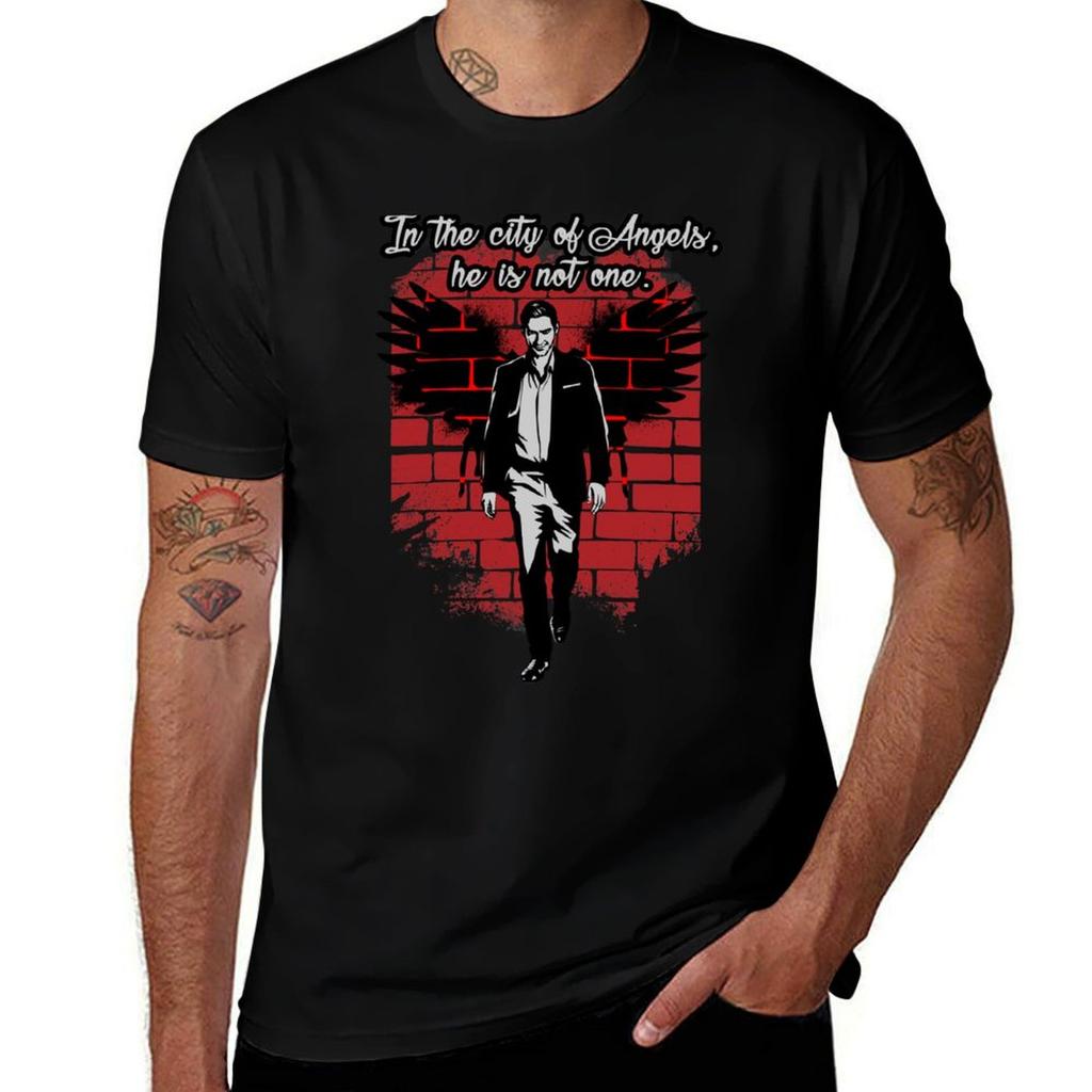 In The City Of Angels Tshirt Basic Casual Short Sleeve Cotton Shirt