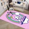 Office Rug My Melody, Rainbow Anti-Slip Rug, Machine Washable for Living Room, Bedroom, Office, Multiple Sizes, Bedroom Mat, Decorative Mat, Durable M