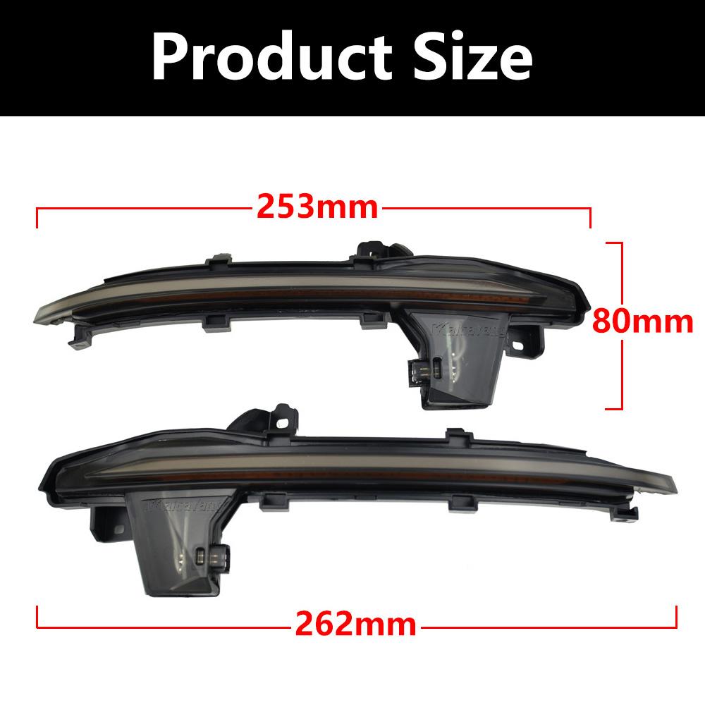 Dynamic LED Turn Signal Light Side Wing Mirror Indicator Flashing Sequential Lamp for  A6 C8 4K A7 4K8 A8 D5 S8 2018 2019