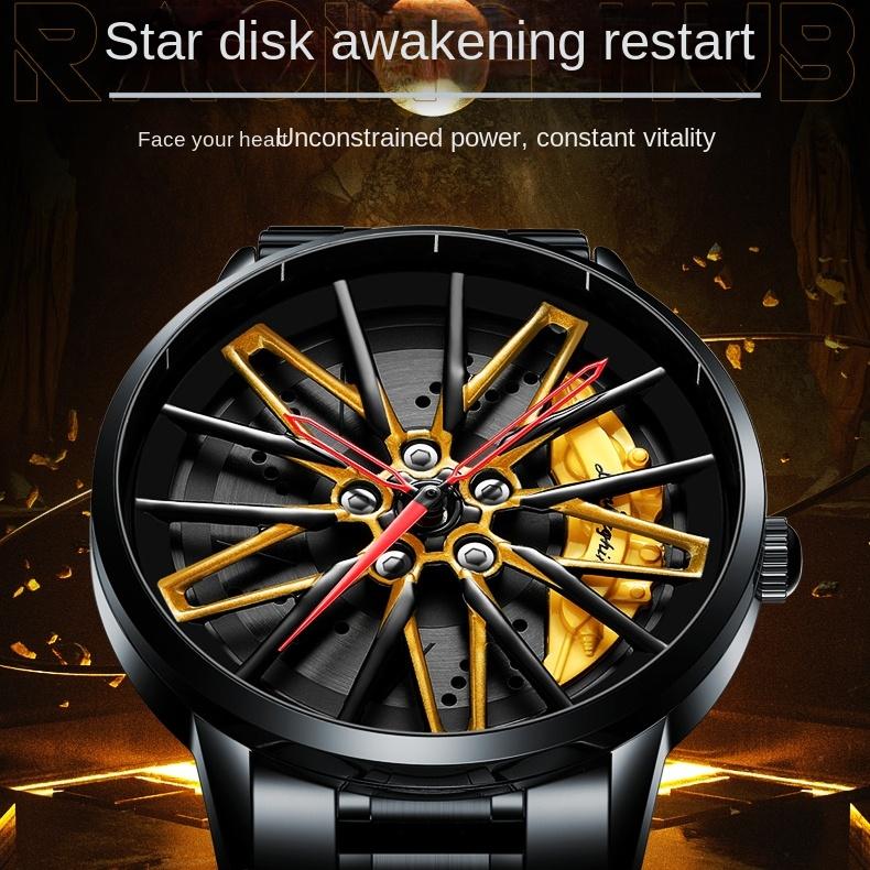 Ceas cu butuc rotativ modificat SVJ Ceas tridimensional Hollow Gini pentru bărbați Ceas cu cuarț