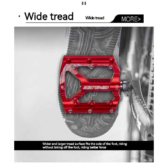 Pedales de Bicicleta ENLEE de una Pieza Aleación de Aluminio CNC Ultraligeros Rodamiento Sellado Du Pedales para Bicicleta BMX Mtb Accesorios