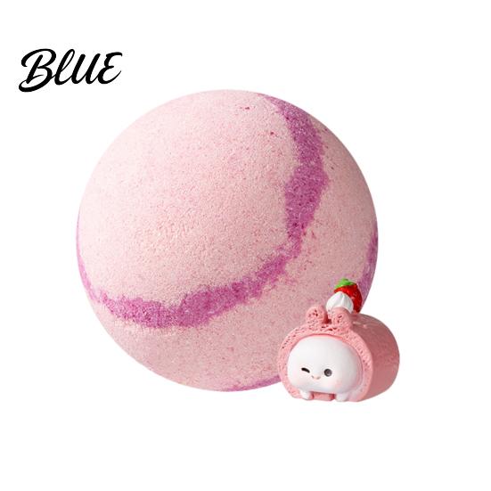 Spa Bath Ball Salt with Surprise Toy Inside Fruity Floral Plants Extract Handmade Natural Sea Bubble Women Men SPA Gift