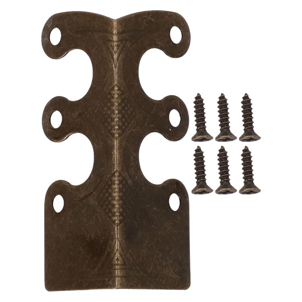 6pcs Board Corner Protectors Vintage Metal Corner Protectors Corner Brackets For Stylish Baseboard Skirting Boards Home Hardware