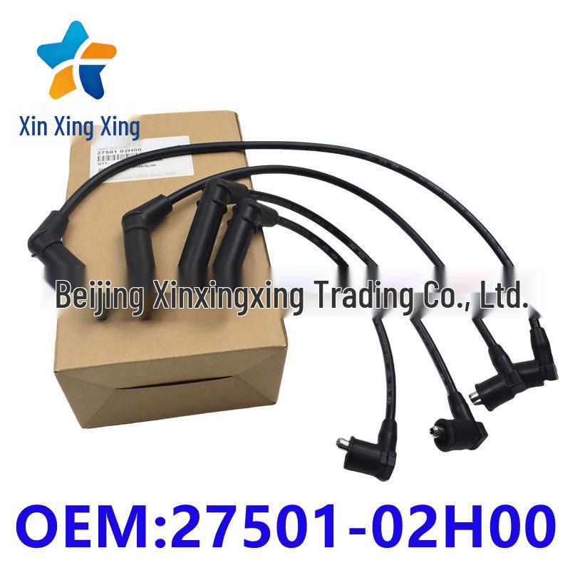 27501-02H00 High-Voltage Spark Plug Wire Set for Hyundai/Kia Models