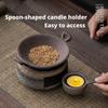 Ceramic Teas Stove Warmer For Fragrances Diffusion And Beverages Warming With Tealight Candle Holder For Meditations Space