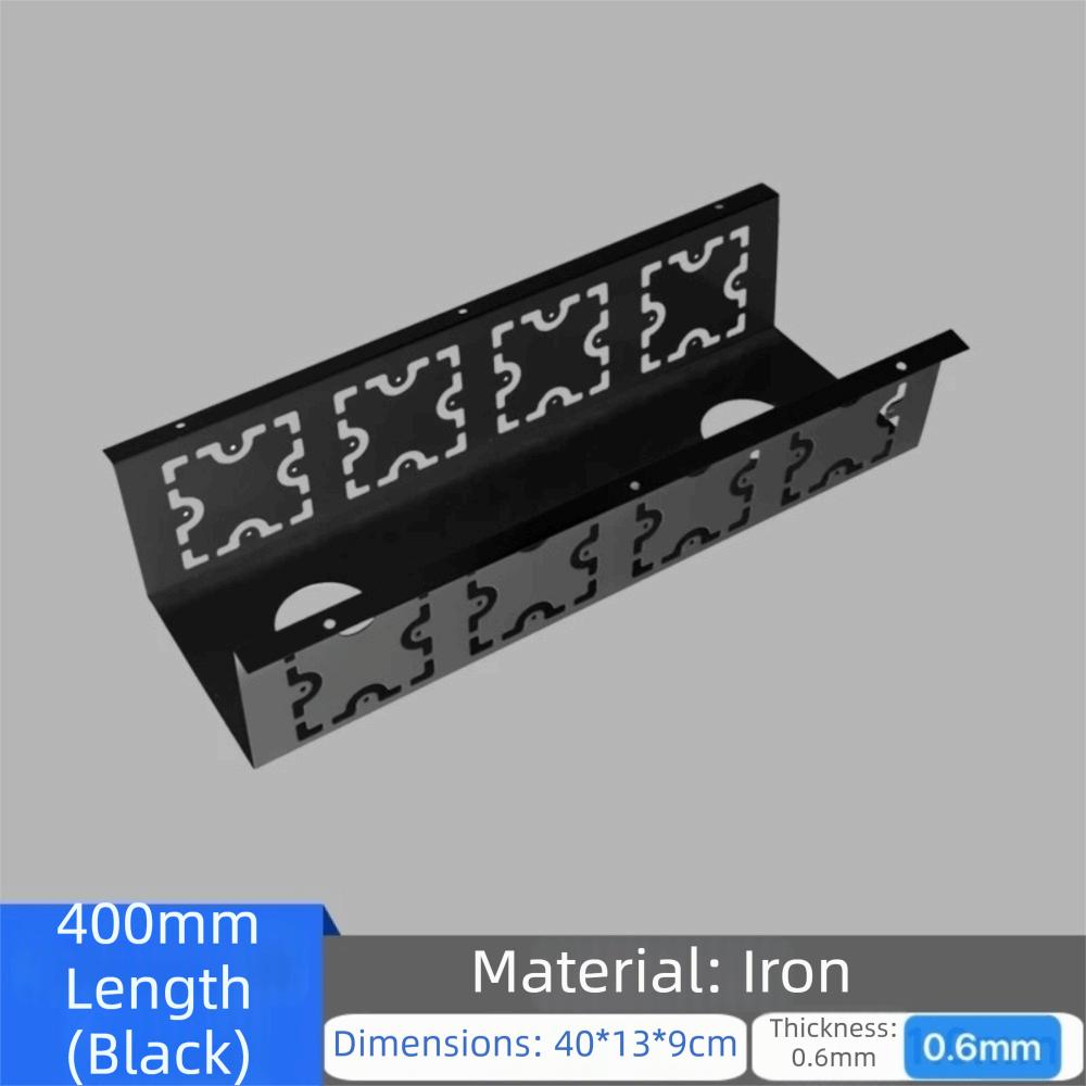 Durable Material Under-Desk Cable Management Tray U-Shape Structure Cable Organizer  Office Desk